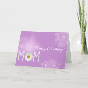 Födelsedagdaisy för mamma kort