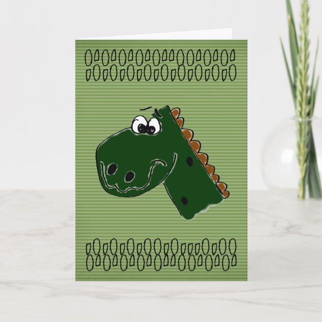FödelsedagDinosaur Kort (Framsida)