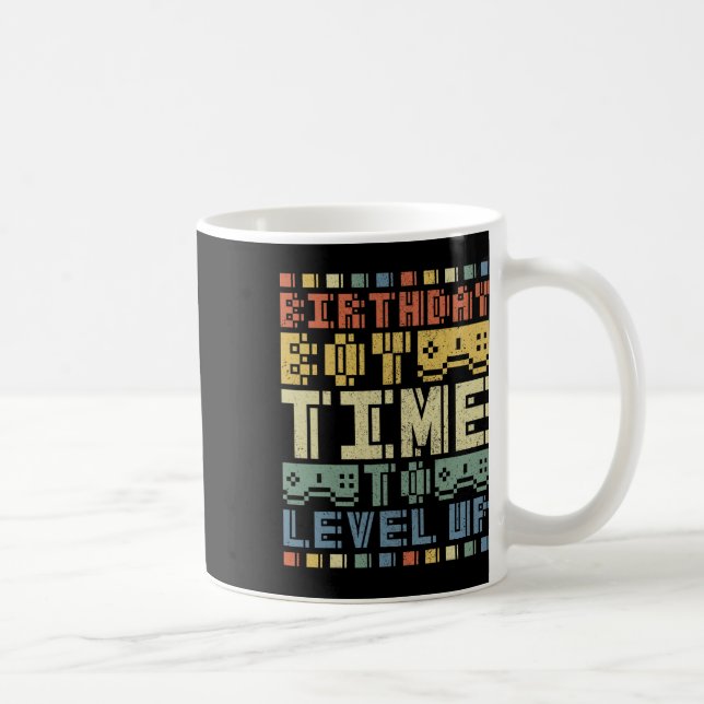 Födelsedageläge för att jämna upp Tonåring bojspel Kaffemugg (Höger)