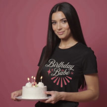 Födelsedagen Babe Shirt i Firande Party