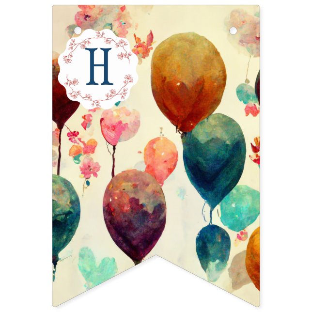 Födelsedagen Bash Bonanza: Cheerful Bunting Flaggo Vimplar (Andra flaggan)