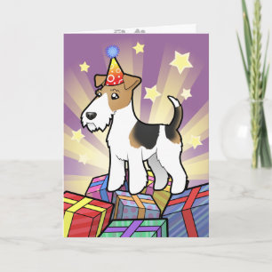 Födelsedagen binder foxterrier kort