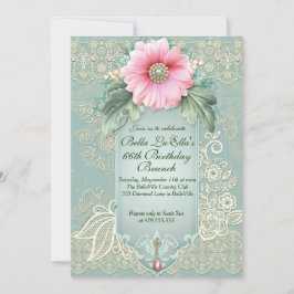 Födelsedagen Brunch Mors dag Luncheon-inbjudan Inbjudningar