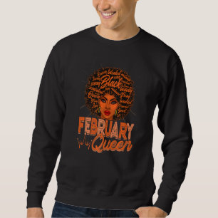 Födelsedagen februari drottning Flickor Jag är en Lång Ärmad Tröja