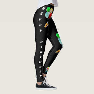 Födelsedagen firar grattis på födelsedagendamas leggings