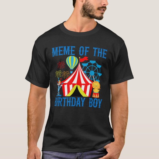 Födelsedagen för Boy Ringmaster Circus Car T Shirt (Framsida)
