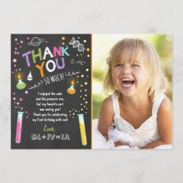 Födelsedagen för experiment för tack kort