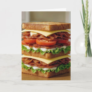Födelsedagen Gourmet B.L.T. Sandwich Kort