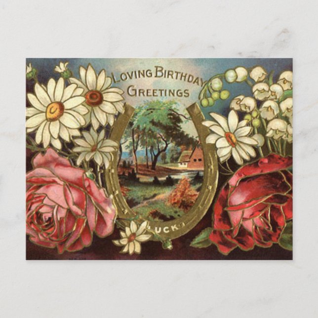 Födelsedagen Hälsning med Ro Vykort (Framsida)