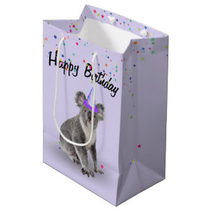 Födelsedagen Koala Bear och Star Confetti