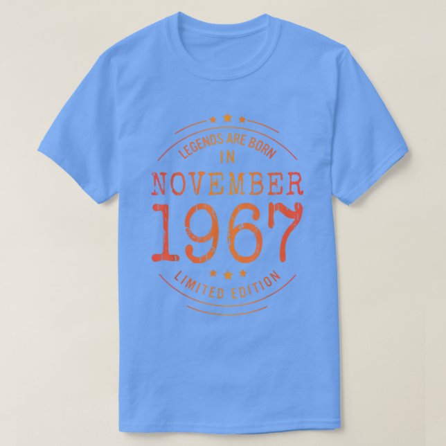Födelsedagen november 1967 Begränsada utgåvan Anvä T Shirt (Design framsida)