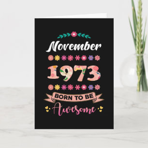 Födelsedagen november 1973 Gift Woman Kort