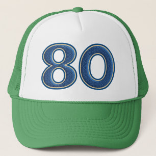 Födelsedagen numrerar 80 truckerkeps