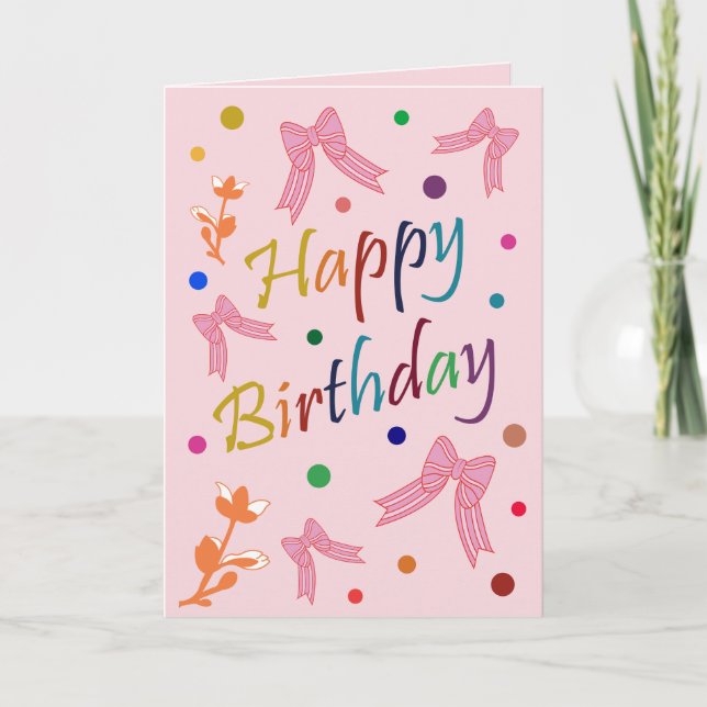 Födelsedagen önskemål kort (Framsida)