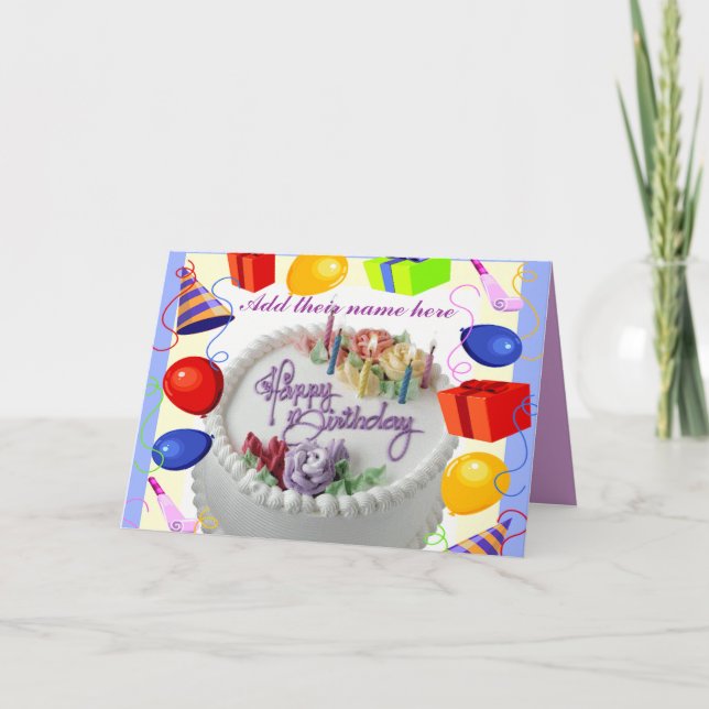 Födelsedagen Önskemål_ Kort (Framsida)