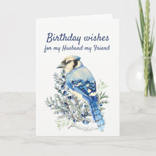 Födelsedagen Önskemål med Bluejay Make Friend Helgkort