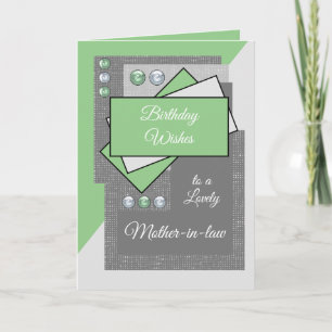 Födelsedagen önskemål till en underbar mor-i-law-g kort