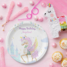 Födelsedagen Pappra Tallrikar med en förtjusande e