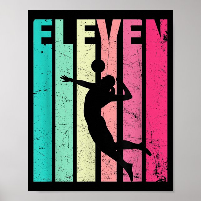 Födelsedagen: Retro Volleyball Älskare-år Poster (Framsidan)