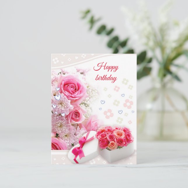 Födelsedagen ro julkort (Stående Fram)