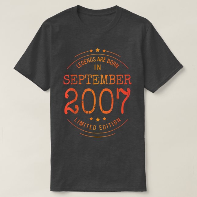 Födelsedagen september 2007 Använt Begränsad utgåv T Shirt (Design framsida)