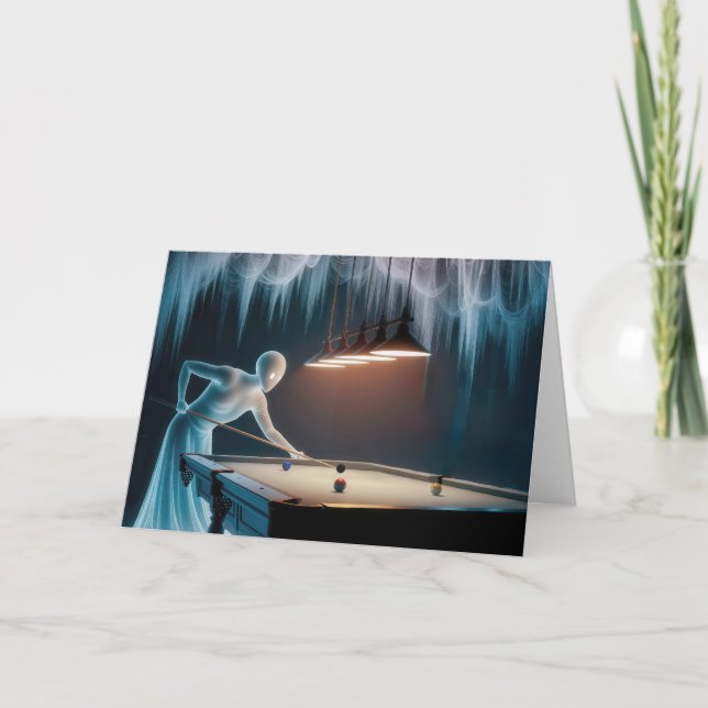 Födelsedagen Spöken spelar Bassäng Kort (Framsida)