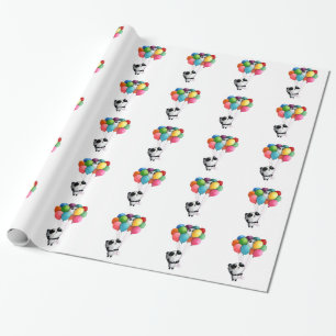 Födelsedagen sväller Pandabjörnen Presentpapper