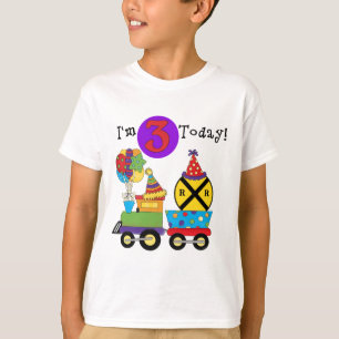 Födelsedagen Tåg 3:e födelsedag Tshirts och gåvor