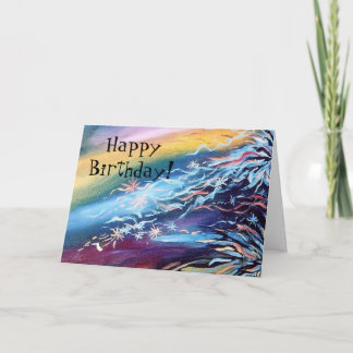 Födelsedagen undersöker kortet kort