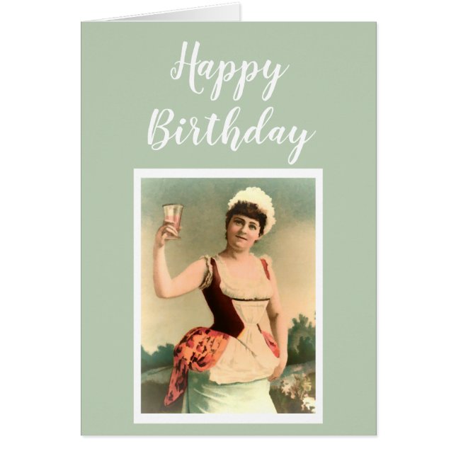 Födelsedagen Vin Älskare Funny Önskemål Hälsningskort (Framsidan)