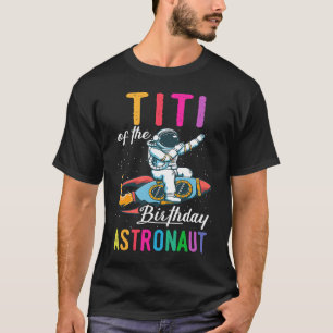Födelsedagens Astronaut Space Bday Party T Shirt