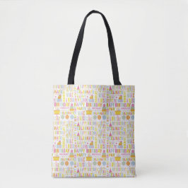 Födelsedagens firande Tote Bag | Party-ThLED Gift Tygkasse