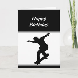 Födelsedagens flyttande skateboardstyrelsen kort