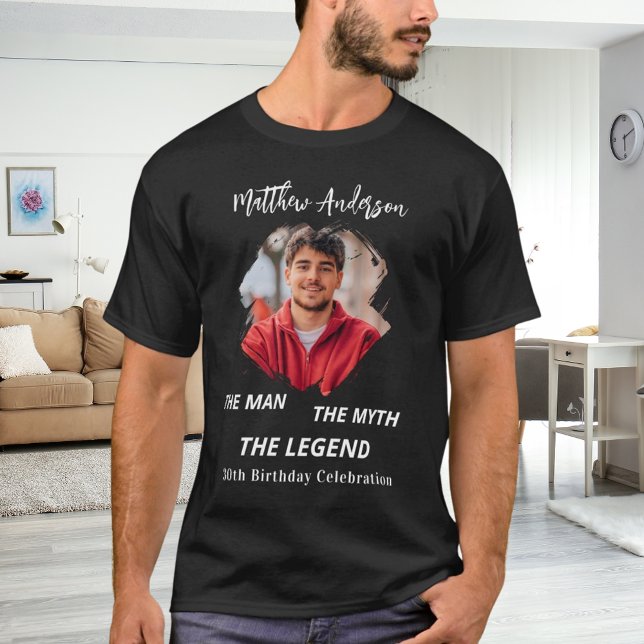 Födelsedagens fotoman myth legend namn roligt svar t shirt (Skapare uppladdad)