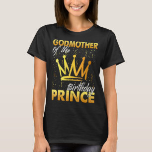 Födelsedagens gudmor prins Boys Son Birthday T Shirt