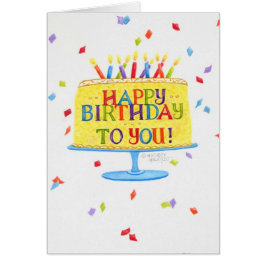 Födelsedagens hälsningskort Grattis på födelsedage