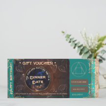 Födelsedagens intyg om gift-kupong