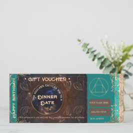 Födelsedagens intyg om gift-kupong