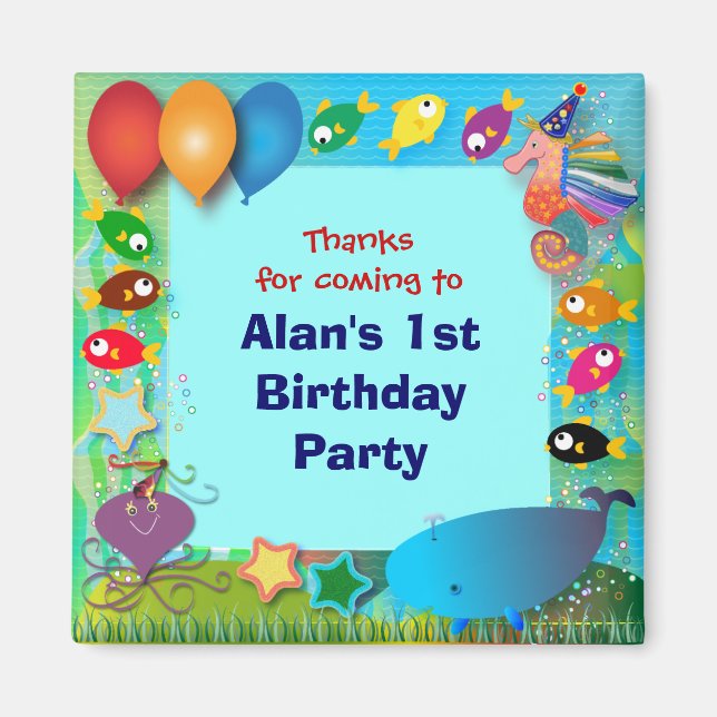 Födelsedagens magneter: 002 magnet (Framsidan)