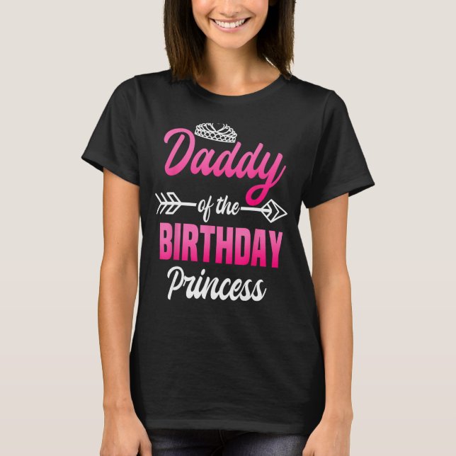 Födelsedagens prinsessa Party Bday Celebrat T Shirt (Framsida)