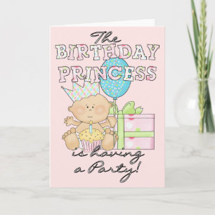 Födelsedagens prinsessan Party-kort och inbjudning Inbjudan