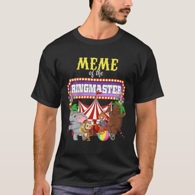 Födelsedagens Ringmaster Kids Circus Party T Shirt (Framsida)