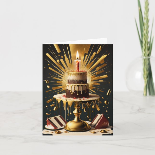 Födelsedagens vykort för kummel (Framsida)