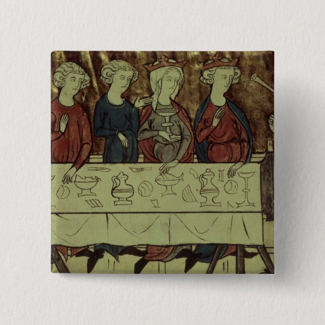 Födelsedagfestmåltiden av Nubien, kung av Armenien Knapp (Framsida)