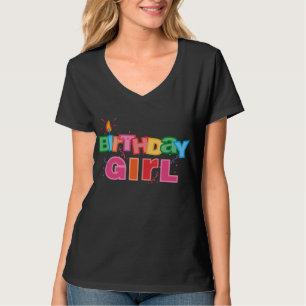 Födelsedagflickabrev Tee Shirt