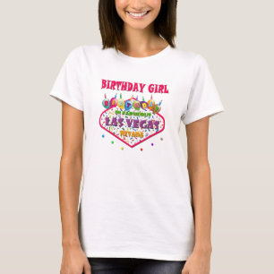FÖDELSEDAGFLICKALas Vegas T-tröja T Shirt