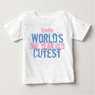 Födelsedaggåvavärlds mest gulliga 1 åriga G300 Tee Shirt