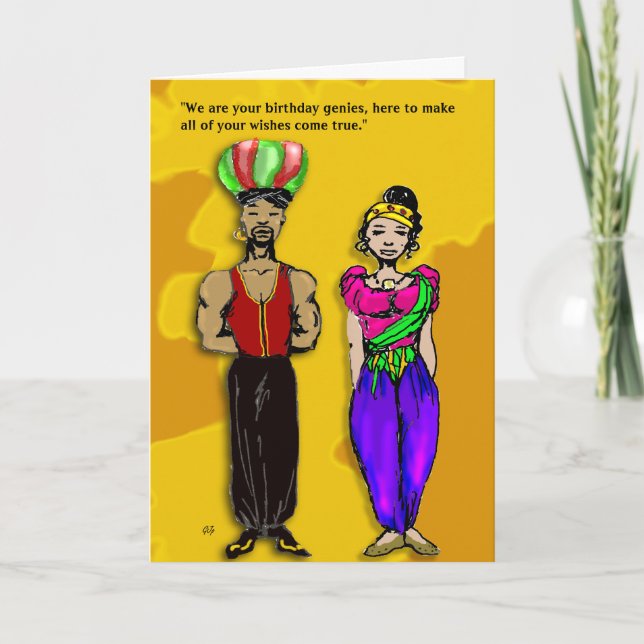 FödelsedagGenies Kort (Framsida)