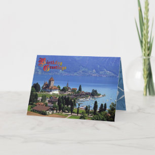 Födelsedaghälsningar - Spiez, Thunnersee Kort