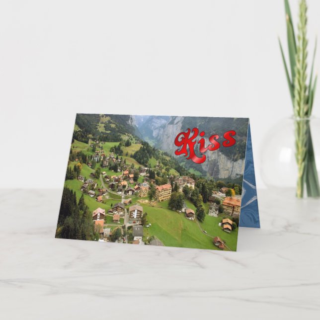 Födelsedaghälsningar - Wengen Kort (Framsida)